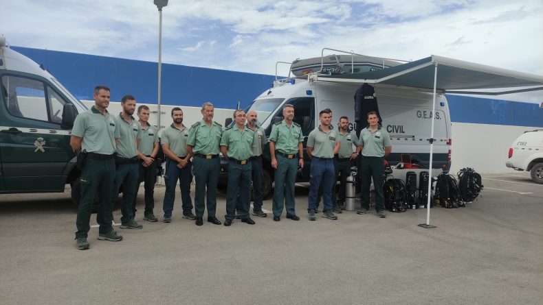 La Guardia Civil presenta en Mazarrón (Murcia) un nuevo grupo técnico de buceo de alta especialización