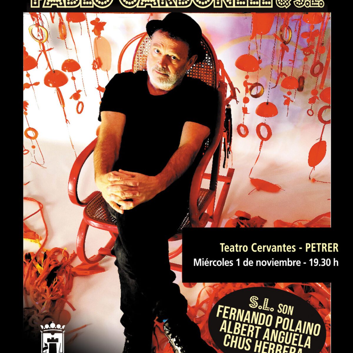El artista Pablo Carbonell adelanta su actuación en el Teatro Cervantes de Petrer al 1 de noviembre