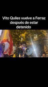Reaparece Vito Quiles una noche más en Ferraz, tras su detención