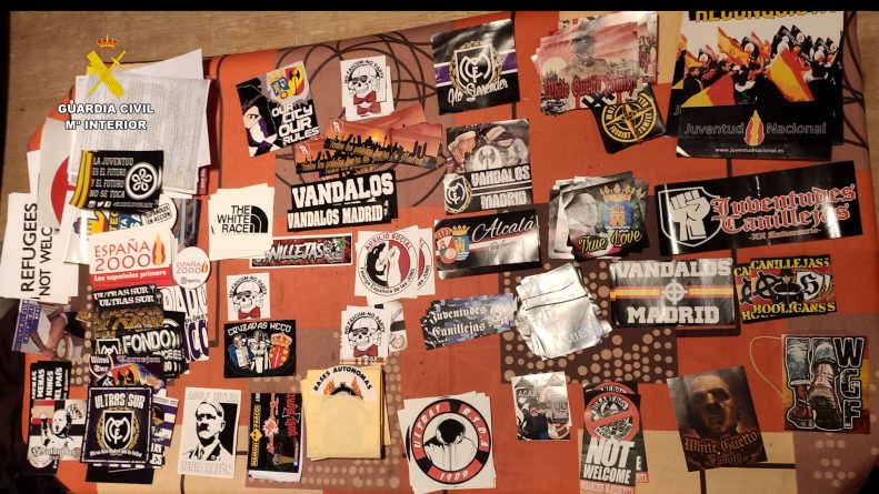 Detenidos en varias provincias once líderes de una asociación ilícita paramilitar de ideología nazi