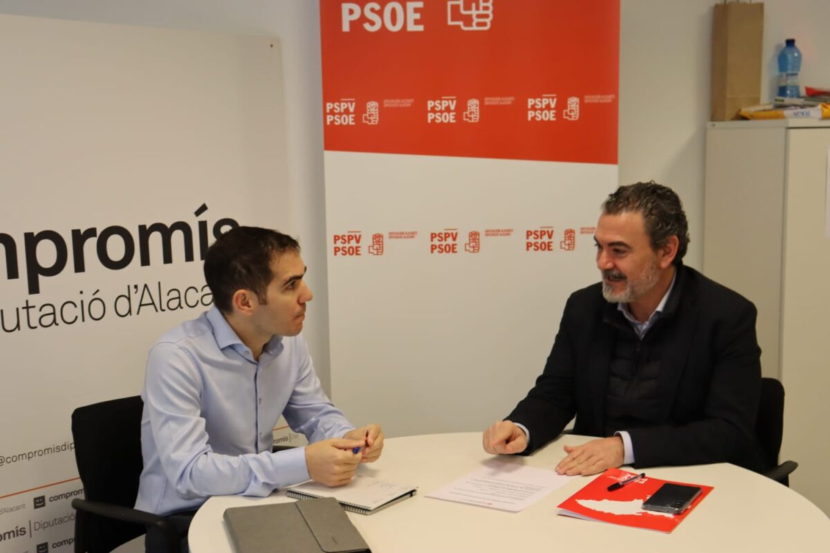 El PSOE y Compromís en la Diputación analizan juntos los presupuestos