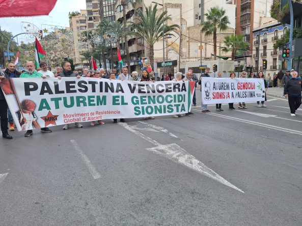 Una Protesta Multitudinaria por la Causa Palestina