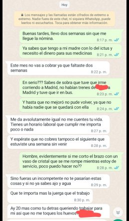 La tensa conversación entre un trabajador y su jefe La tensa conversación entre un trabajador y su jefe