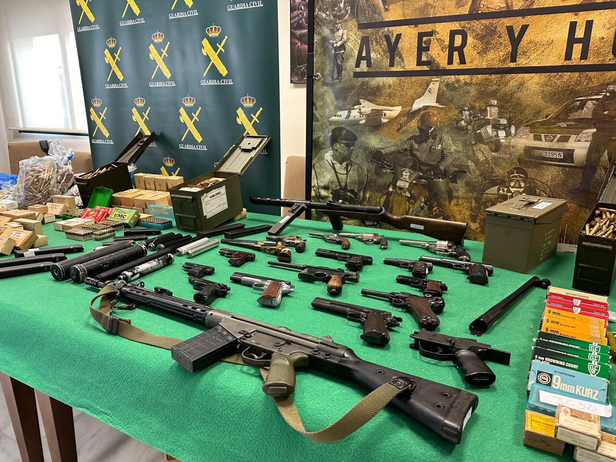 Desarticulada en Jaén y Granada una trama dedicada a la fabricación ilegal y tráfico de armas y municiones