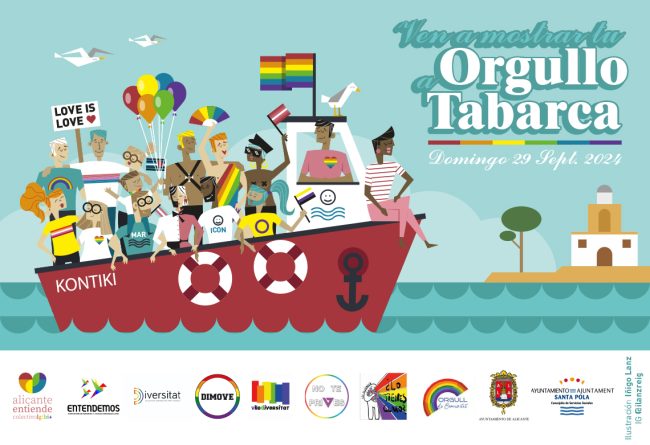 Tabarca se llena de orgullo arcoiris Tabarca se llena de orgullo arcoiris