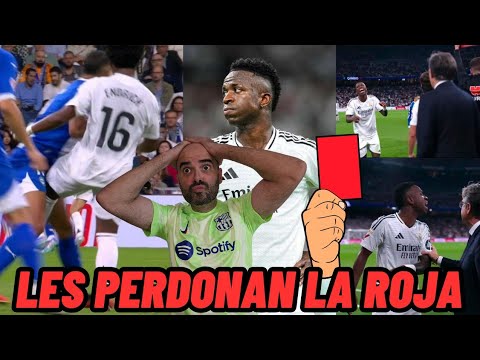 ¿Miedo a expulsar a Vinicius? Real Madrid vence 3-2 al Alavés Gracias al Arbitro una Semana Más
