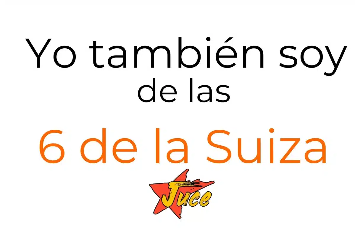La Juventud de Unificación Comunista de España en apoyo a las 6 de la Suiza
