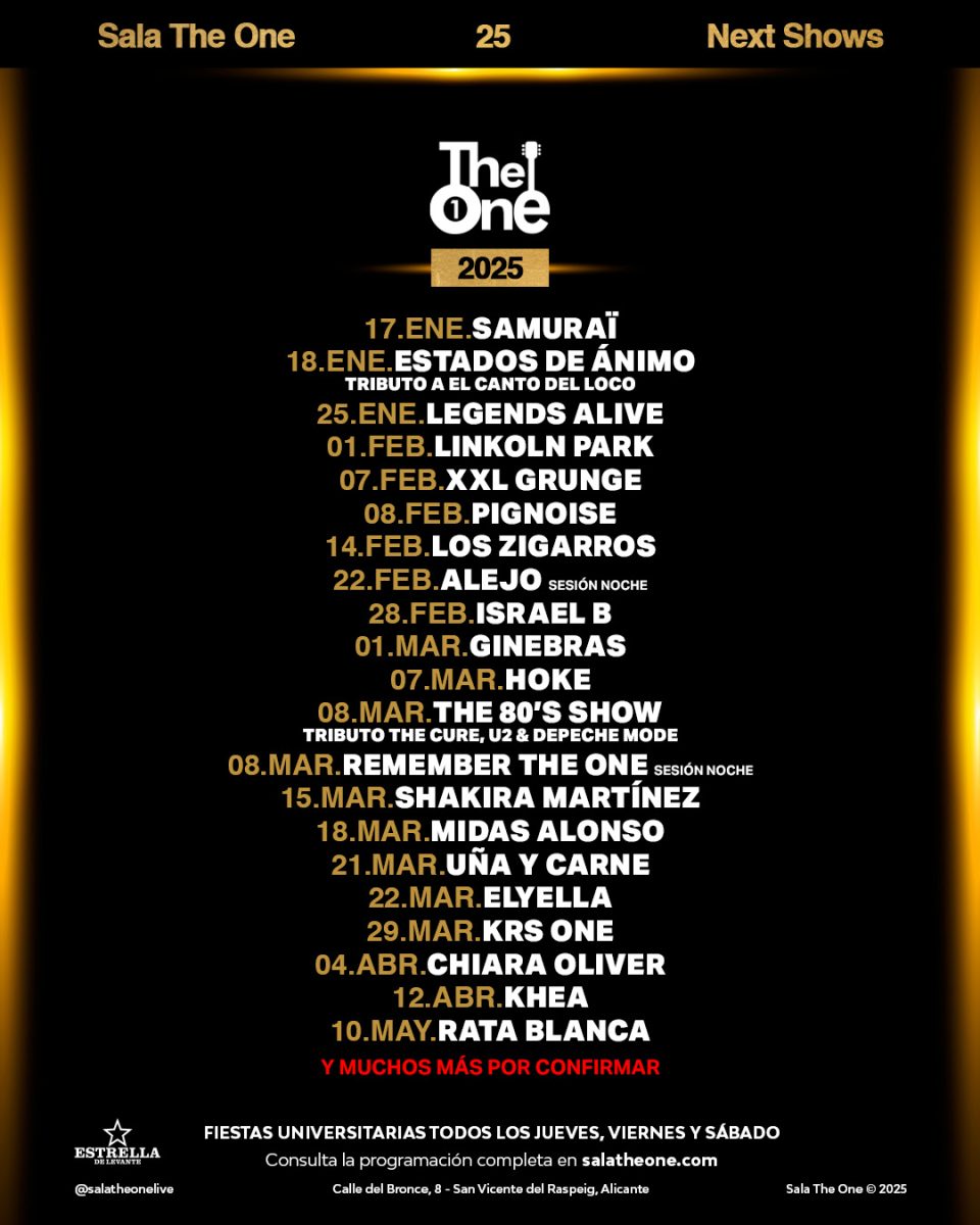 2025 arranca con música, estrenos y sorpresas en The One