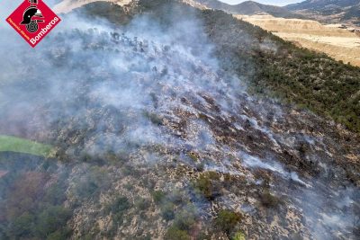 Grave incendio en Monte Coto: las llamas arrasan el paraje natural de Algueña