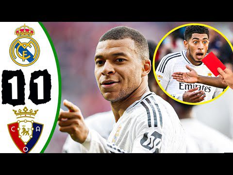 Real Madrid vs Osasuna 1-1: Resumen y goles del partido en El Sadar