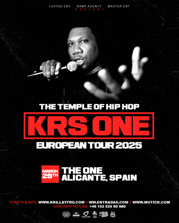 KRS-One en Alicante: La leyenda del hip hop llega a The One junto a Disobey