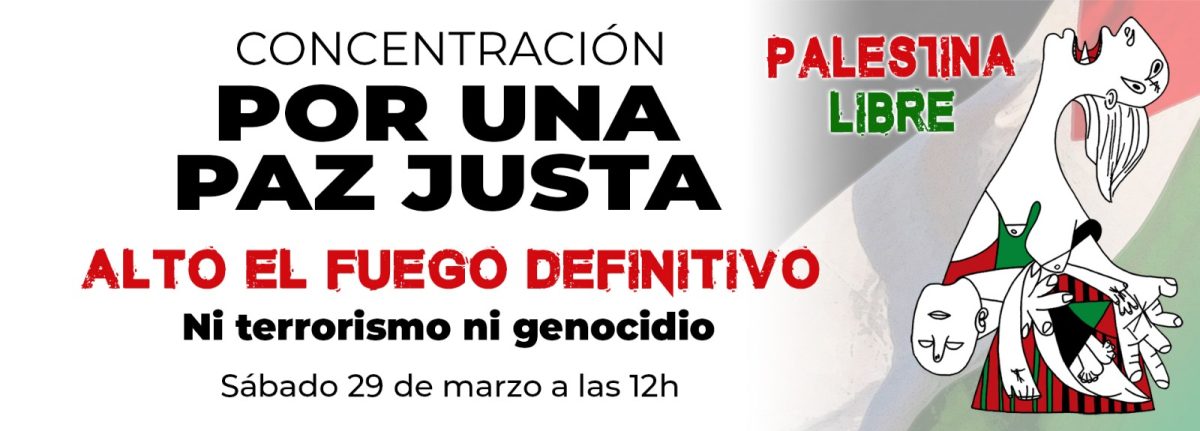 Concentraciones en 85 poblaciones por el Alto el Fuego Definitivo en Palestina