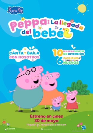 Alicante acoge evento estreno Peppa Pig para presentar nueva hermanita. En cines. Diez nuevos episodios, seis canciones y videoclips interactivos