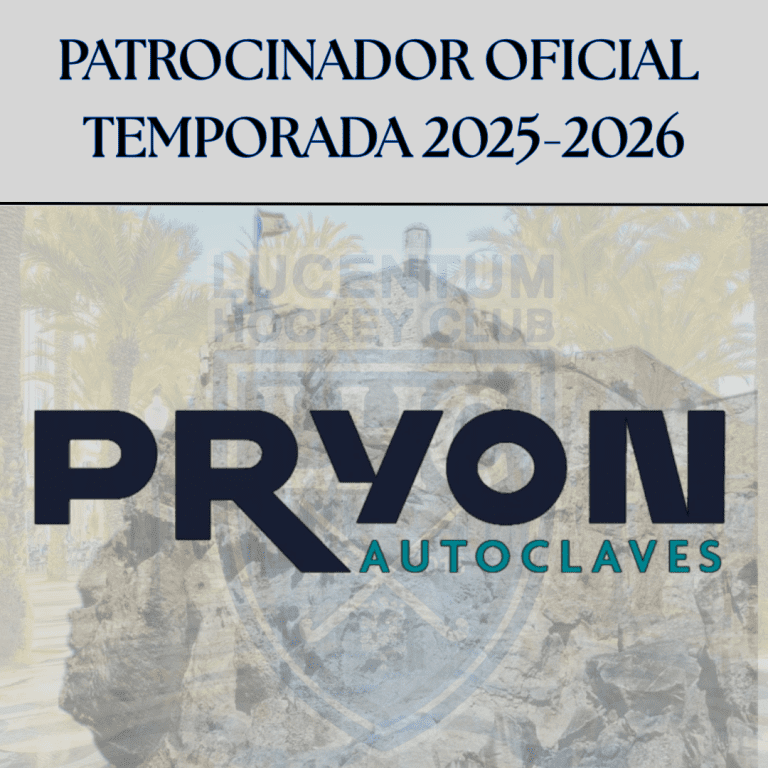 Autoclaves Pryon, nuevo patrocinador oficial del Lucentum Hockey Club.  