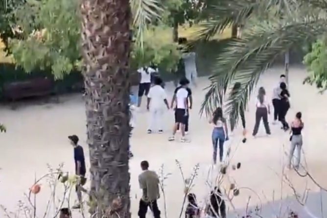 Reyerta con katana en Alicante: Doce detenidos, ocho de ellos menores