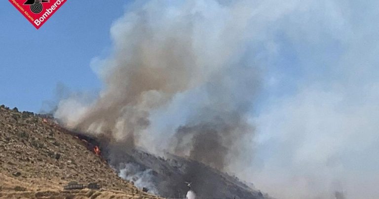 Incendio Forestal en Villena (Alicante) Perimetrado Tras Afectar a Castilla-La Mancha: Última Hora