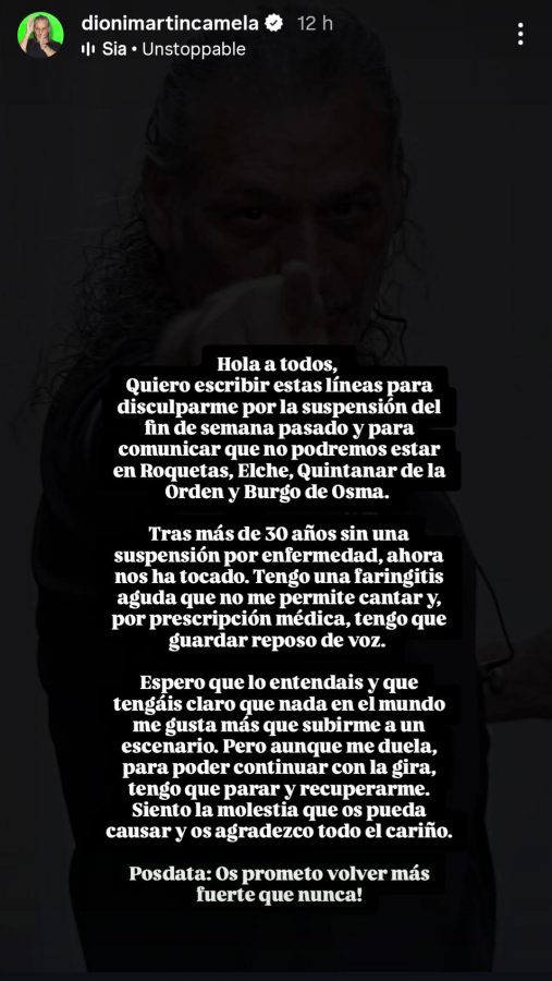 El Comunicado Oficial de: Dionisio Martín Lobato 