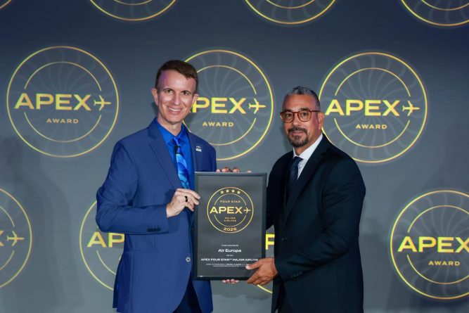 Air Europa destaca un año más como aerolínea de cuatro estrellas