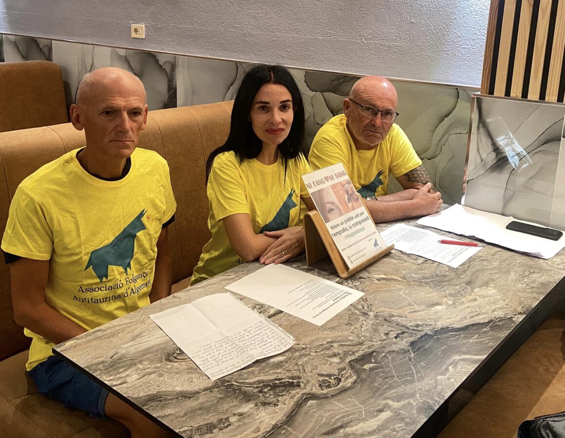 La Asociación Antitaurina Folgança convoca para este sábado 27 de septiembre una manifestación antitaurina en Algemesí