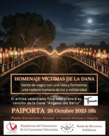 Primer aniversario de la DANA: una cadena humana  para recordar a las víctimas