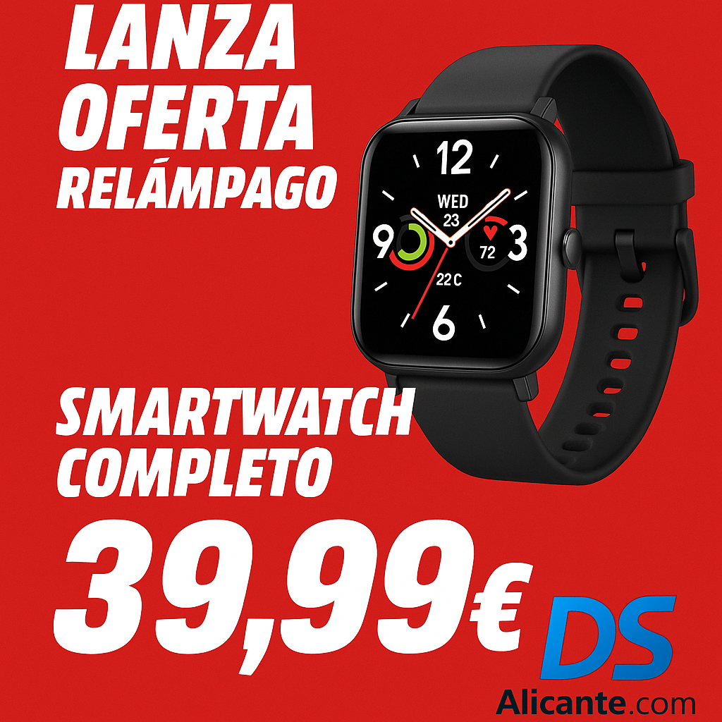 MediaMarkt lanza oferta relámpago: smartwatch completo por solo 39,99 €
