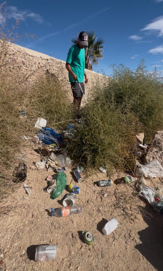 Acción reivindicativa en el Paseo de Gómiz