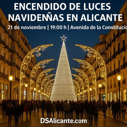 Alicante enciende la Navidad luces, arcos y ambiente festivo a sólo un paso de las compras
