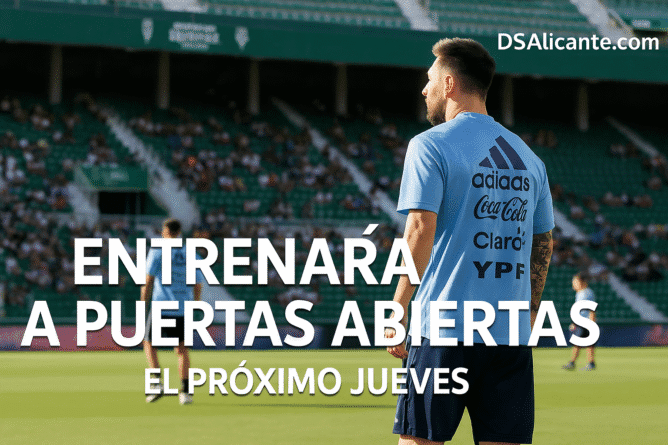 Argentina entrenará a puertas abiertas en el Martínez Valero: cómo asistir y cuándo será