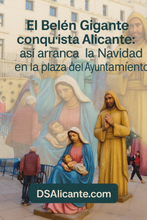 El Belén Gigante conquista Alicante: así arranca la Navidad en la plaza del Ayuntamiento