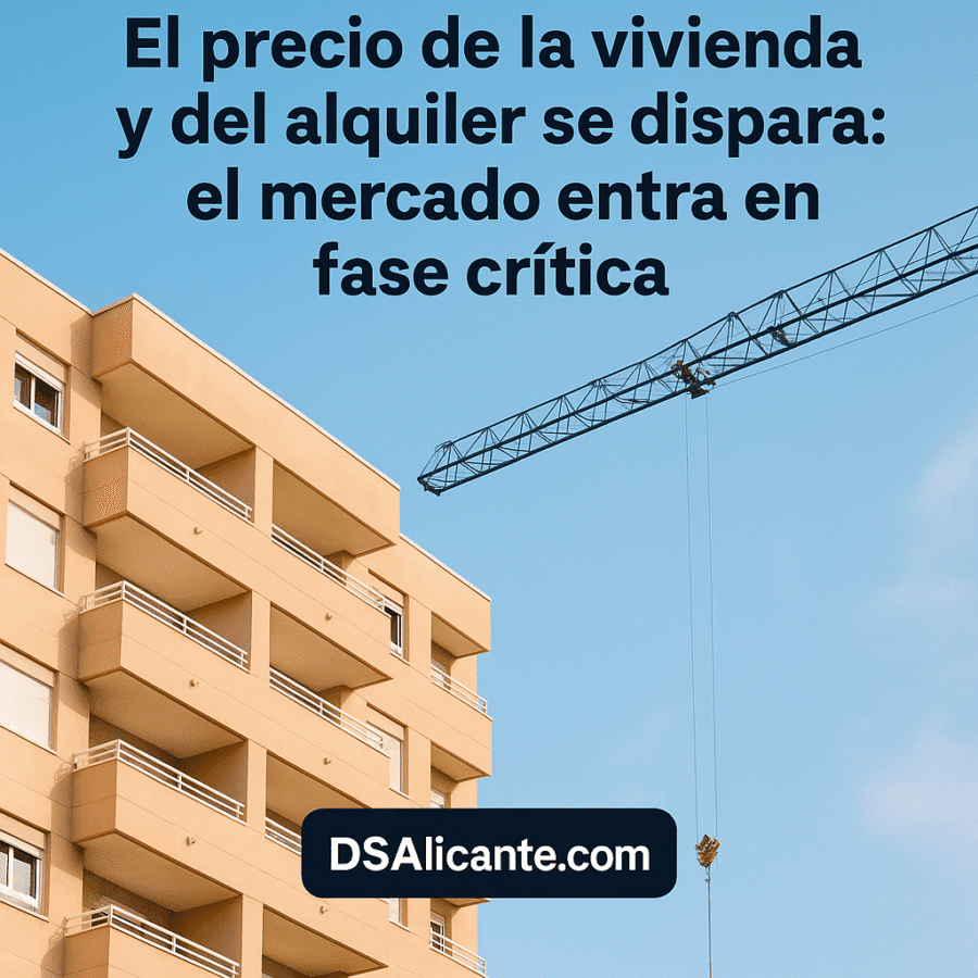El precio de la vivienda y del alquiler se dispara: el mercado entra en fase crítica