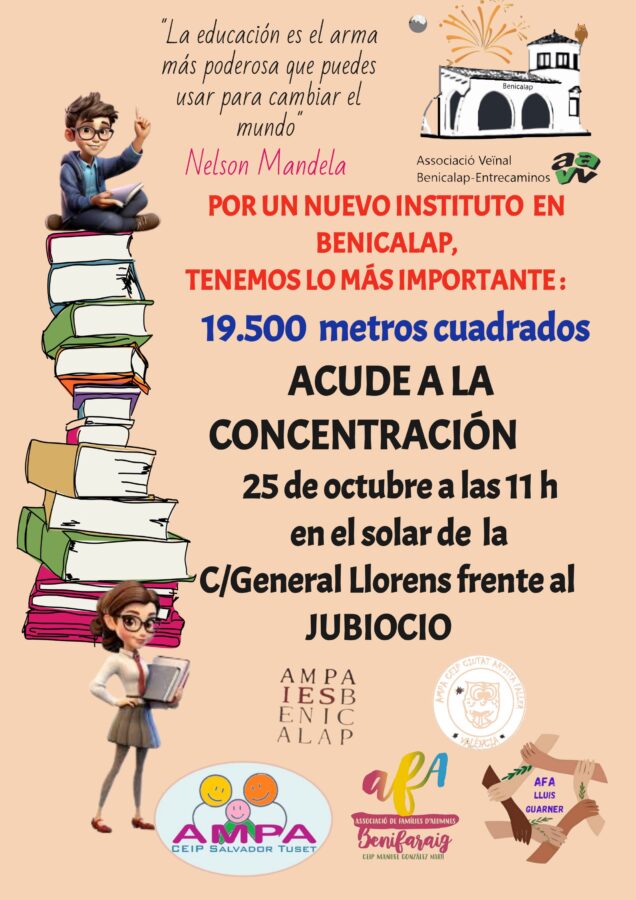 Manifiesto por un nuevo instituto público en Benicalap