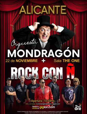 Noches de Rock” llega a Alicante con la Orquesta Mondragón y Rock con Ñ