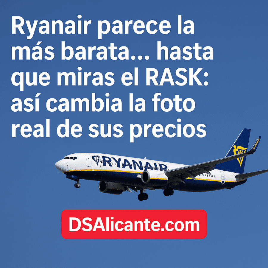 Ryanair parece la más barata… hasta que miras el RASK así cambia la foto real de sus precios