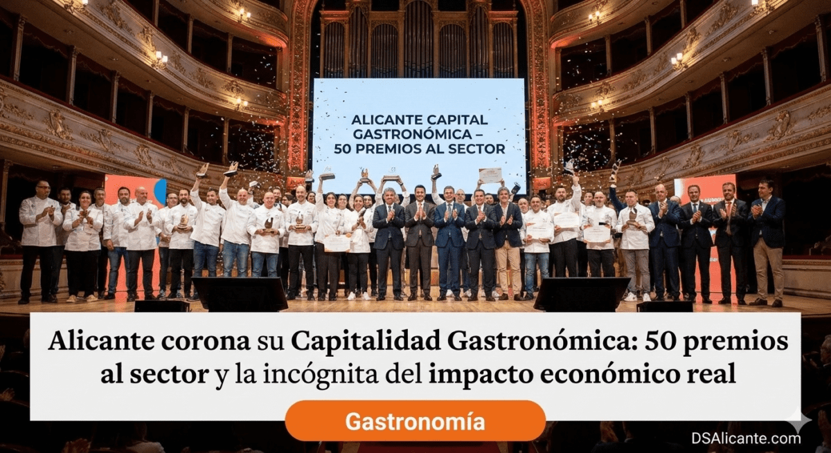 Alicante corona su Capitalidad Gastronómica 50 premios al sector y la incógnita del impacto económico real