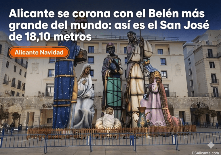 Alicante se corona con el Belén más grande del mundo así es el San José de 18,10 metros