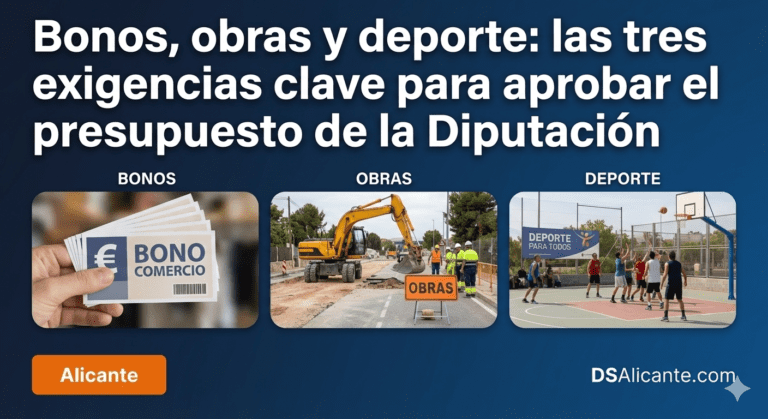 Bonos, obras y deporte las tres exigencias clave para aprobar el presupuesto de la Diputación