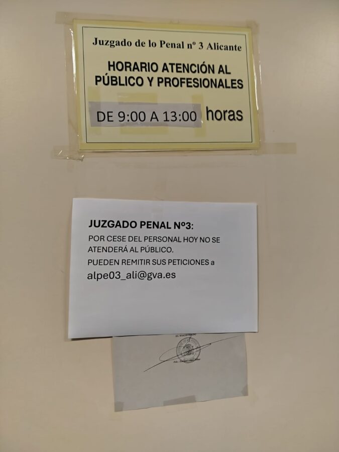 CSIF denuncia que la nueva normativa y la falta de cobertura de plazas dejan juzgados con tres funcionarios en lugar de ocho