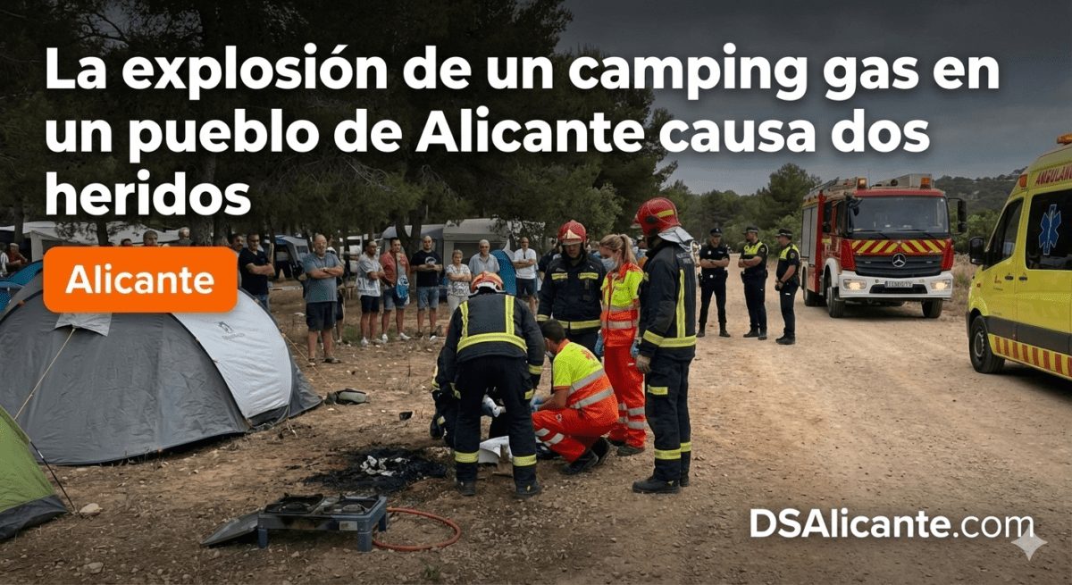 Explosión de un camping gas en El Campello