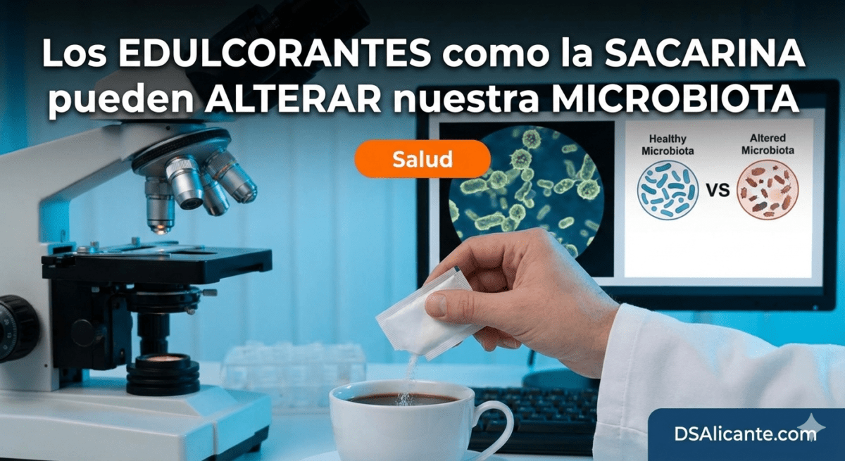 ¿Pueden los edulcorantes como la sacarina alterar tu microbiota