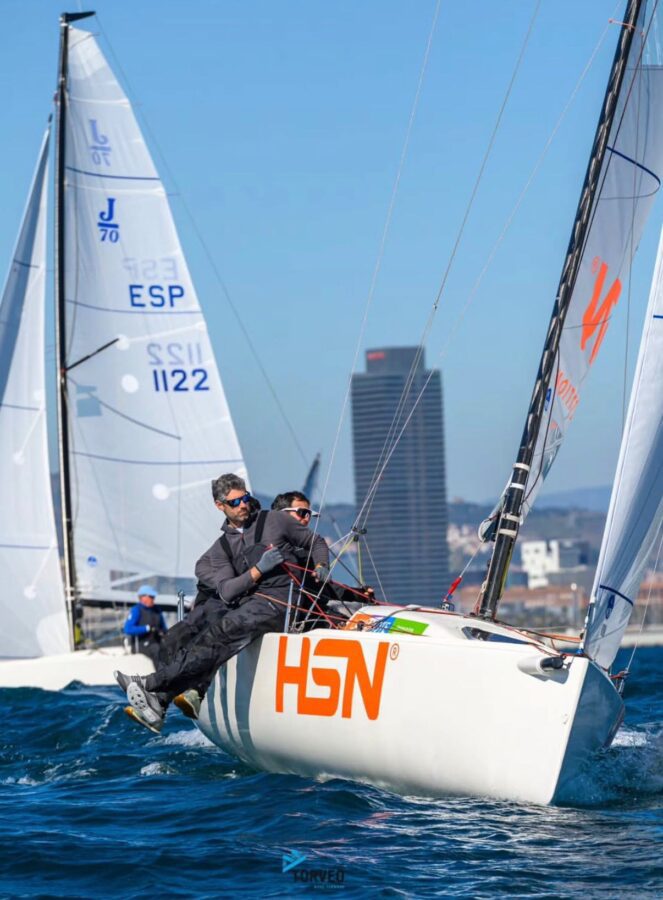 El J70 HSN Sailing Team campeón por partida doble en Barcelona.