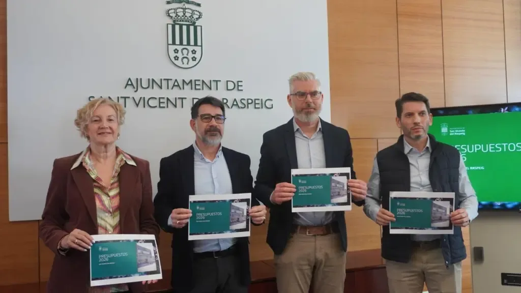 San Vicente del Raspeig presenta unos Presupuestos 2026 históricos con más de 60,6 millones para reforzar servicios públicos y seguridad