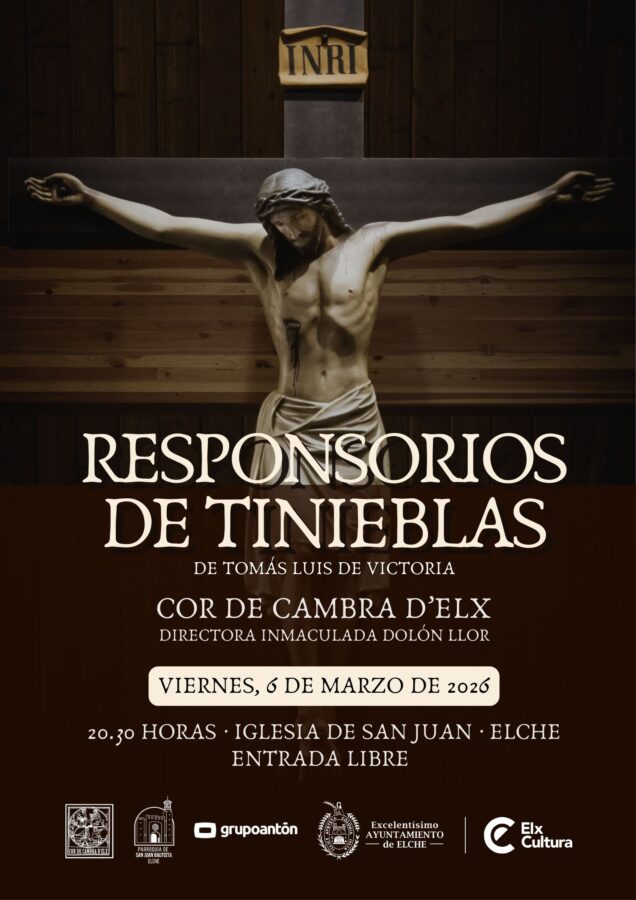 El Cor de Cambra d’Elx revive la tradición medieval de los ‘Responsorios de Tinieblas’ en la iglesia de San Juan