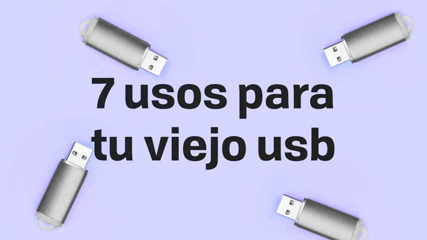 pendrive reutilizado usos memoria USB