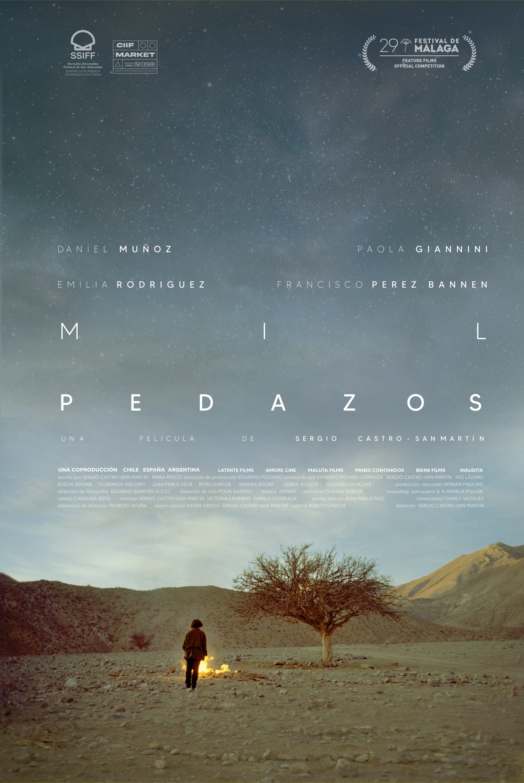 Estreno mundial en málaga en competencia oficial de «mil pedazos» de sergio castro- san martín/ coproducción chile, españa y argentina