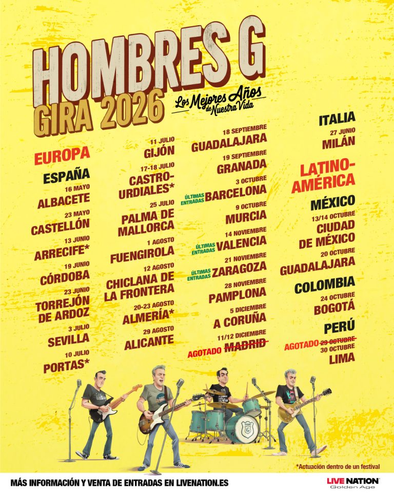 Hombres G anuncian nuevas fechas en España y Latinoamérica con su gira 