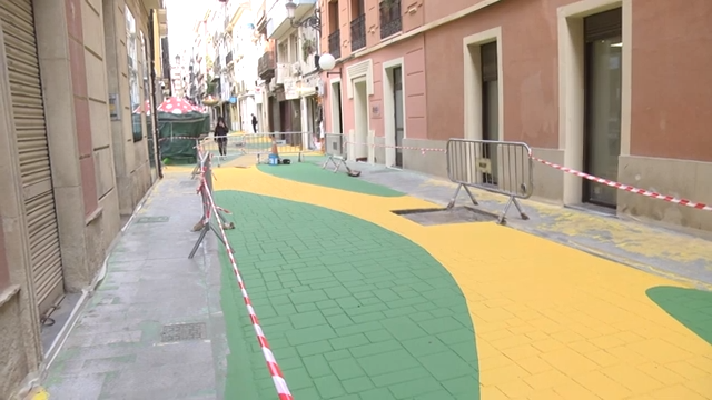Obras en la calle de las Setas de Alicante generan críticas antes de finalizar: vecinos denuncian deterioro prematuro