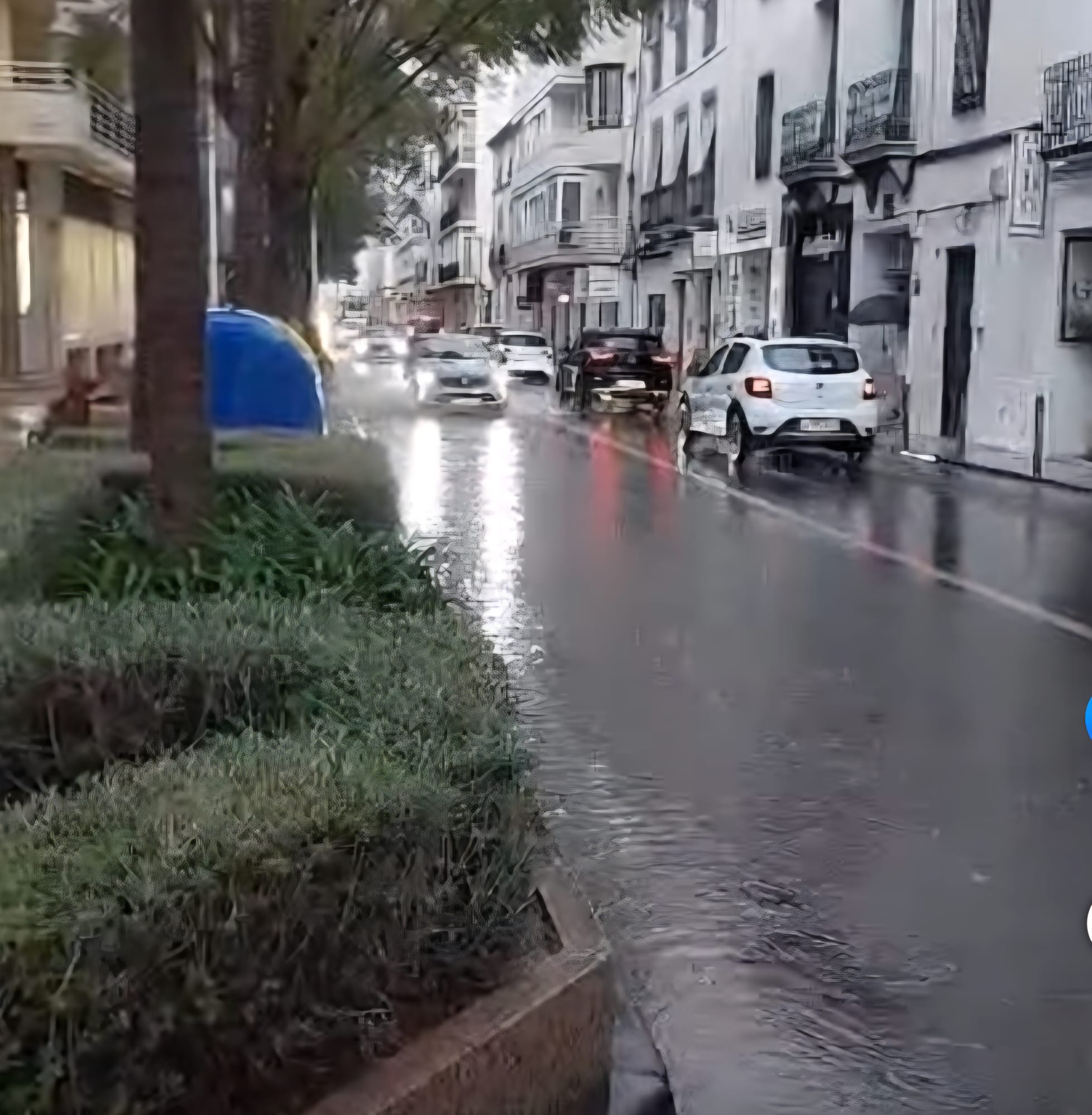 Otra chapuza de Compromis en Altea, obras que no solucionan el problema de zonas encharcadas en la N-332