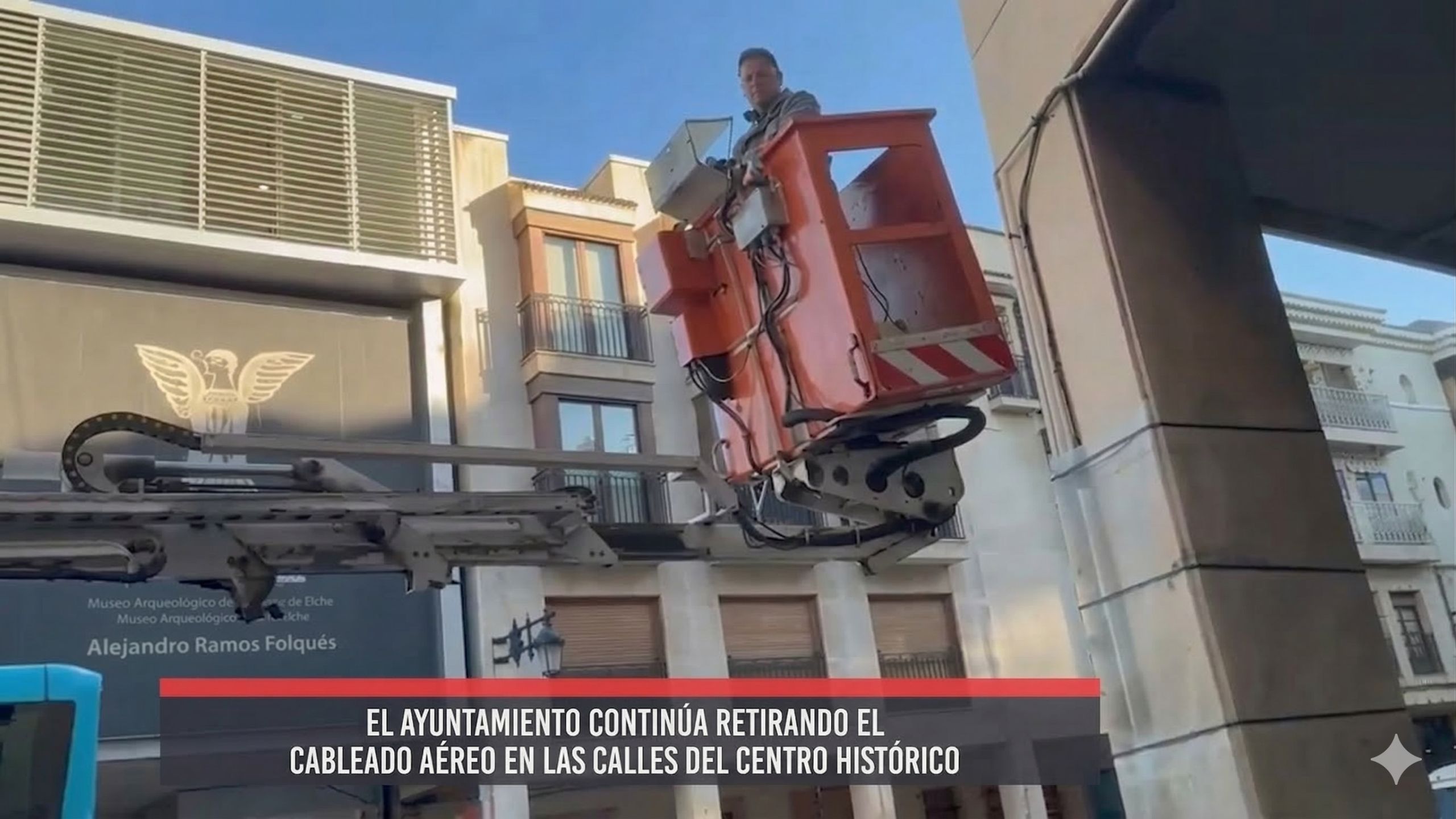 Centro histórico de Elche sin cableado aéreo