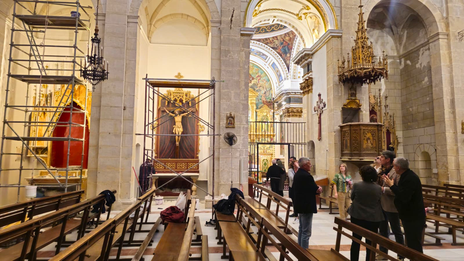 Las obras de restauración de las capillas de Nuestra Señora de la Caridad y de las Ánimas finalizarán para Semana Santa