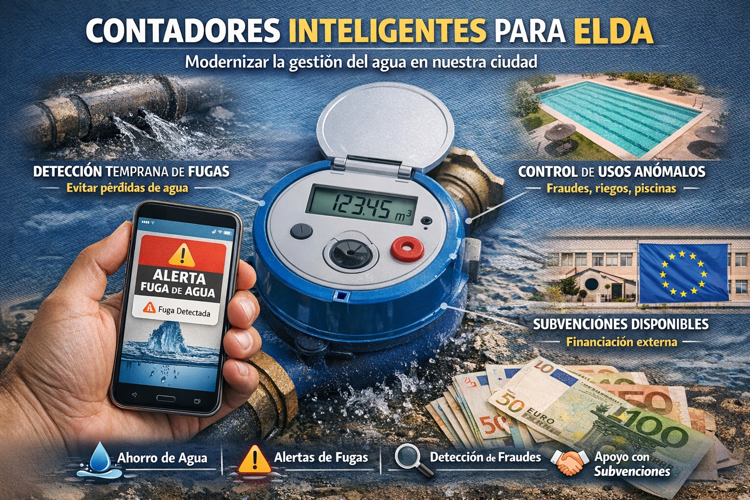 Elda no puede seguir mirando hacia otro lado con el agua